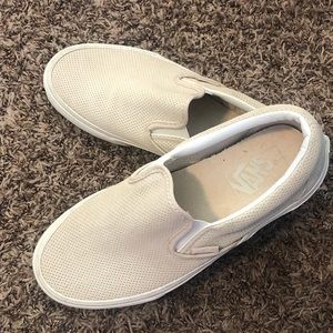 Tan women’s size 8.5 slip on Vans
